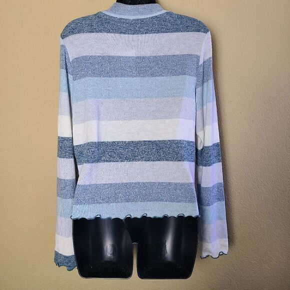 NWT Love Fire Striped Mockneck Top - Picture 7 of 9